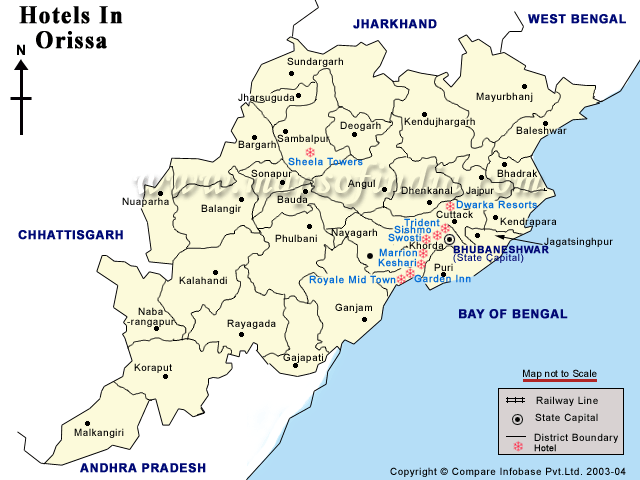Hotels in Orissa