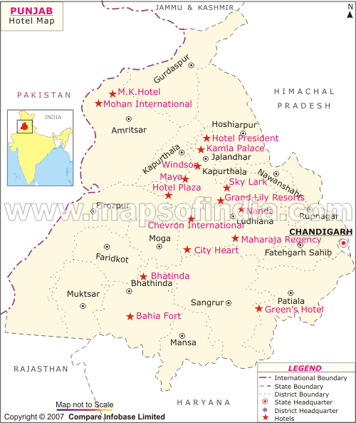 Hotels in Punjab