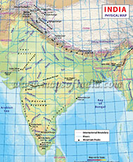 Physical Map of India